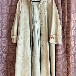 Chic Sage Women's suede Trench Coat